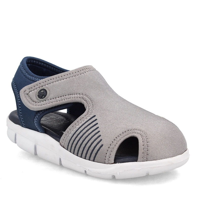 SANDALIA NIÑO BUBBLEGUMMERS GRIS-AZUL BENTLEY - 2
