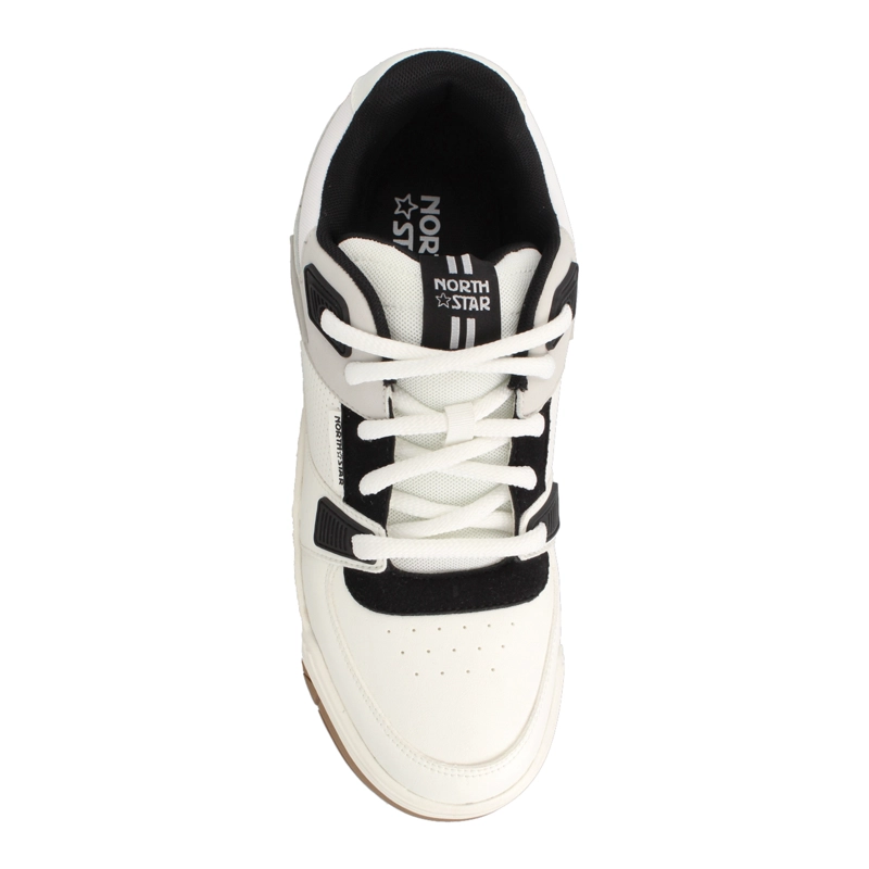 ZAPATILLA HOMBRE NORTH STAR SKATER CHUNK BLANCO-NEGRO - 4