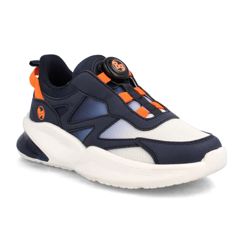 ZAPATILLA NIÑO BUBBLEGUMMERS DYNAMIC AZUL-NARANJO - 2