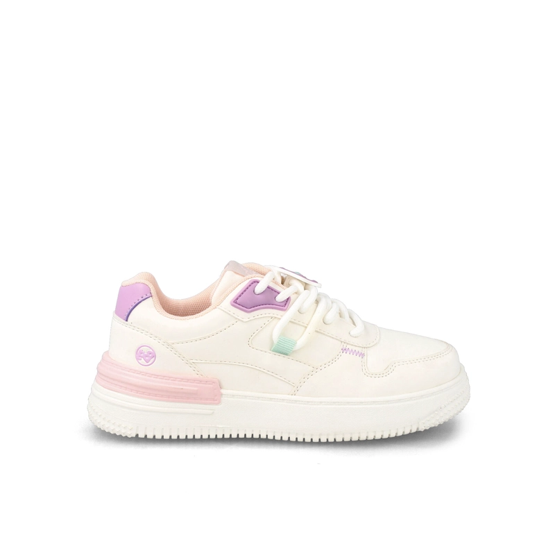 ZAPATILLA NIÑA BUBBLEGUMMERS ATICUS BLANCO- ROSADO - 1