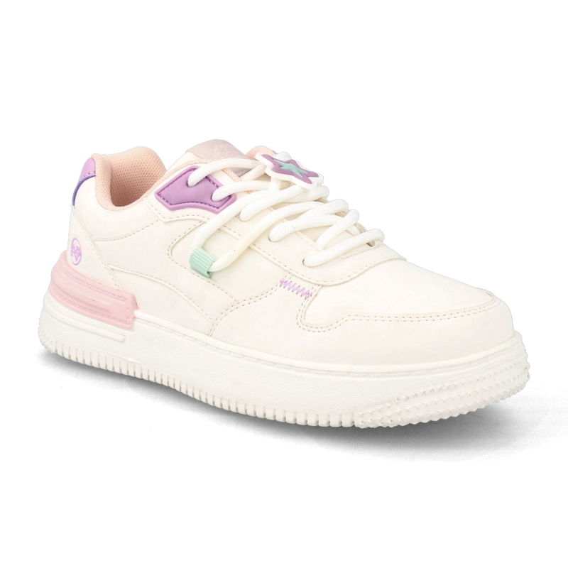 ZAPATILLA NIÑA BUBBLEGUMMERS ATICUS BLANCO- ROSADO - 2