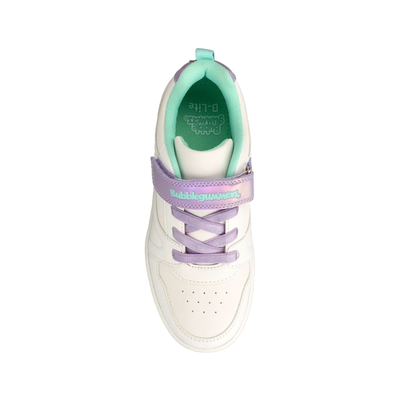 ZAPATILLA NIÑA BUBBLEGUMMERS CLAVEL BLANCO-LILA - 4