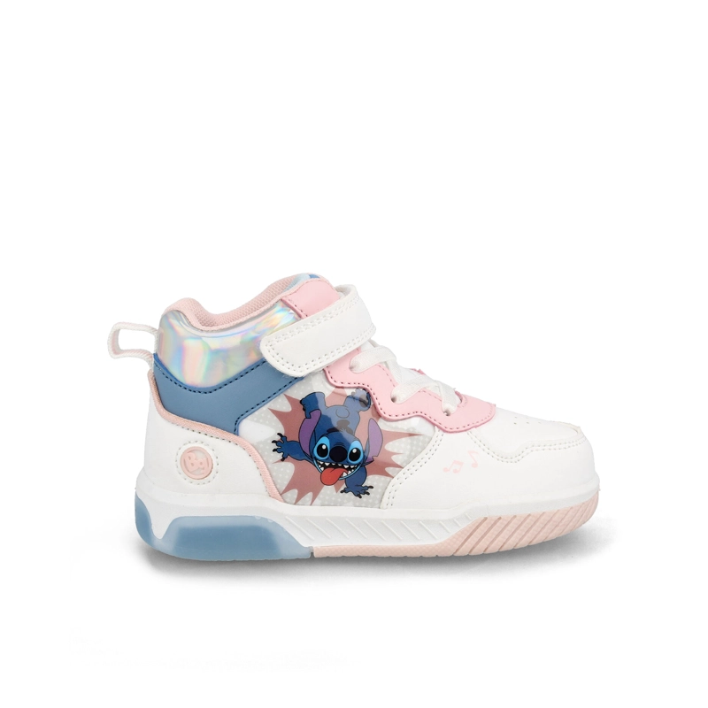 BOTIN NIÑA BUBBLEGUMMERS STITCH BLANCO- AZUL - 1