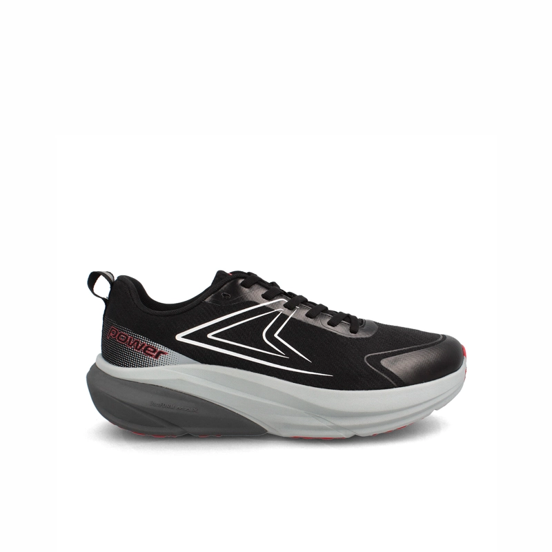 ZAPATILLA HOMBRE POWER DUOFOAM MAX 500 DELUX NEGRO-ROJO - 1