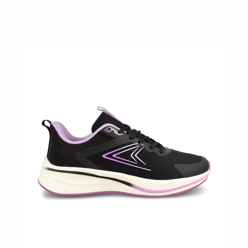 ZAPATILLA MUJER POWER SWIFT NEGRO-LT MORADO - 1