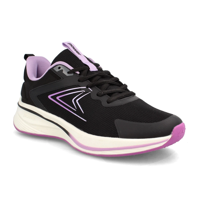 ZAPATILLA MUJER POWER SWIFT NEGRO-LT MORADO - 2