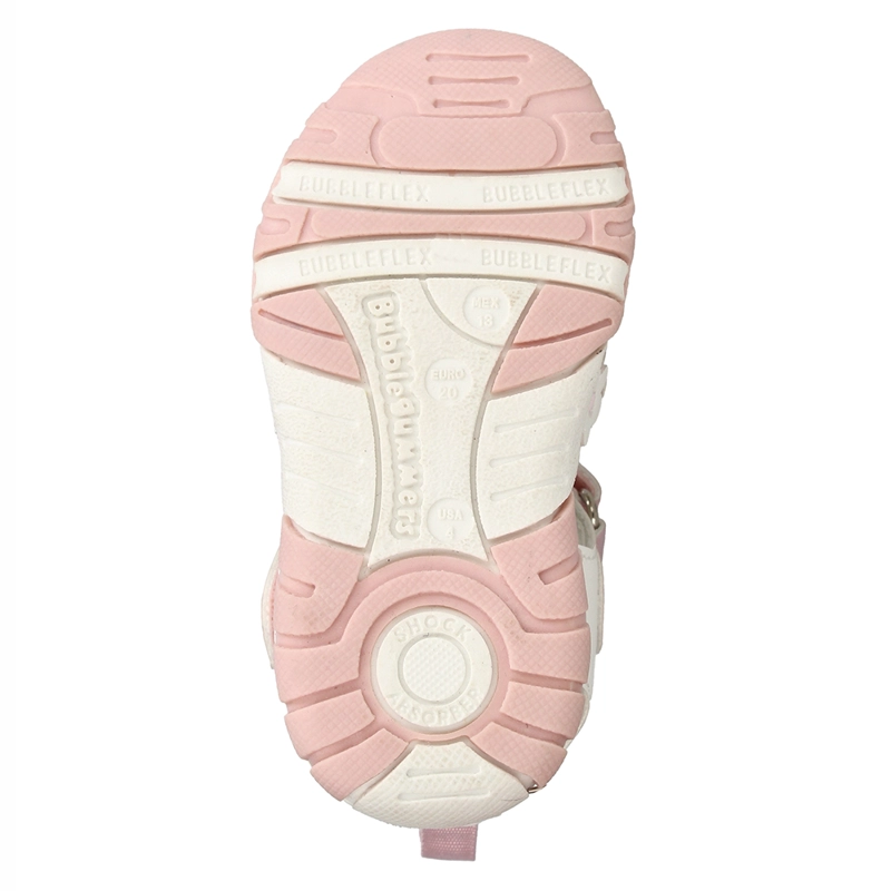 SANDALIA  NIÑA BUBBLEGUMMERS WHEEL BLANCO-ROSADO - 7