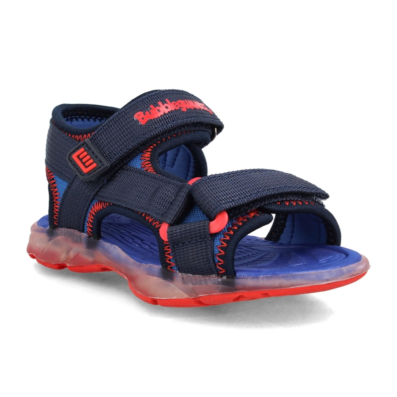 SANDALIA  NIÑO BUBBLEGUMMERS UNAI AZUL MARINO - ROJO - 2