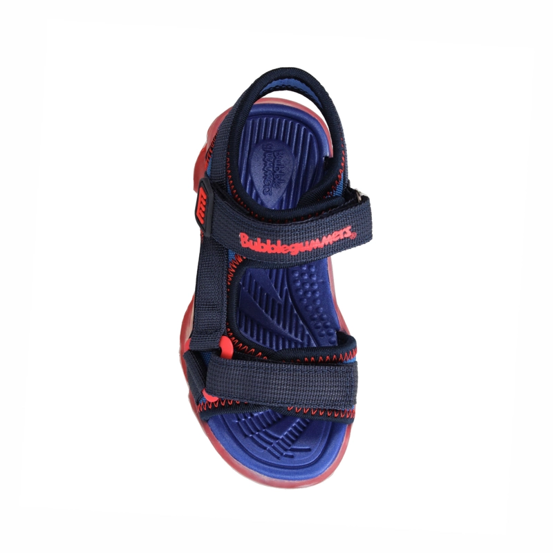 SANDALIA  NIÑO BUBBLEGUMMERS UNAI AZUL MARINO - ROJO - 4