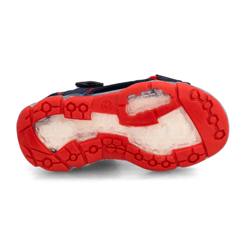 SANDALIA  NIÑO BUBBLEGUMMERS UNAI AZUL MARINO - ROJO - 5