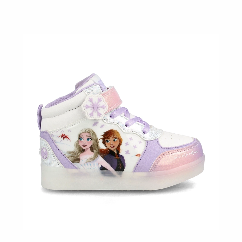 ZAPATILLA NIÑA BUBBLEGUMMERS FROZEN BLANCO - LILA - 1