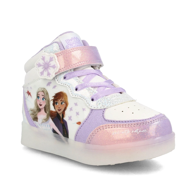ZAPATILLA NIÑA BUBBLEGUMMERS FROZEN BLANCO - LILA - 2
