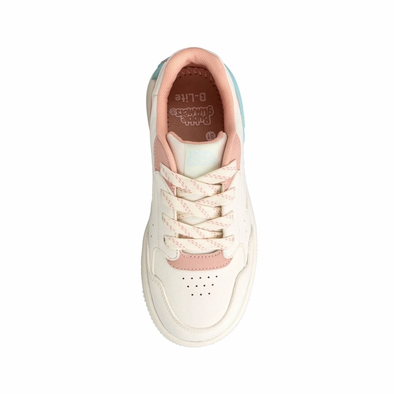 ZAPATILLA NIÑA BUBBLEGUMMERS ATICUSS BLANCO - ROSA CLARO - 4