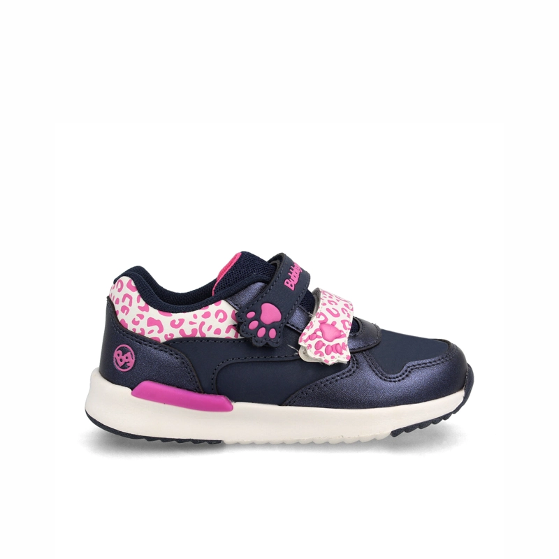 ZAPATILLA NIÑA BUBBLEGUMMERS SPEED LITE AZUL MARINO - FUCSIA - 1