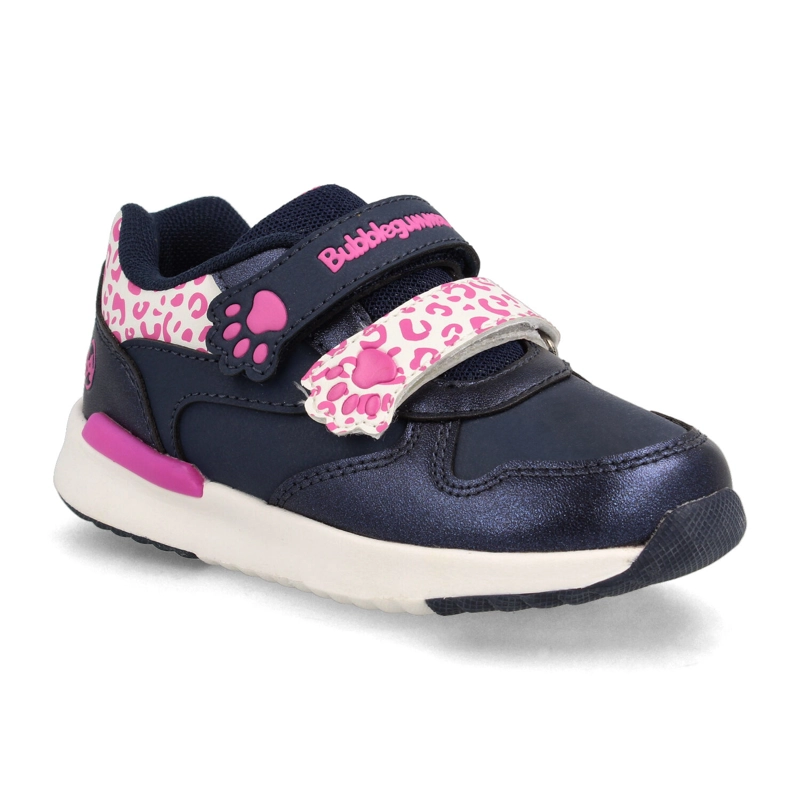 ZAPATILLA NIÑA BUBBLEGUMMERS SPEED LITE AZUL MARINO - FUCSIA - 2