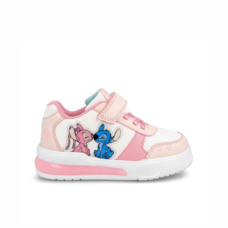 ZAPATILLA NIÑA BUBBLEGUMMERS STITCH BLANCO - ROSA - 1