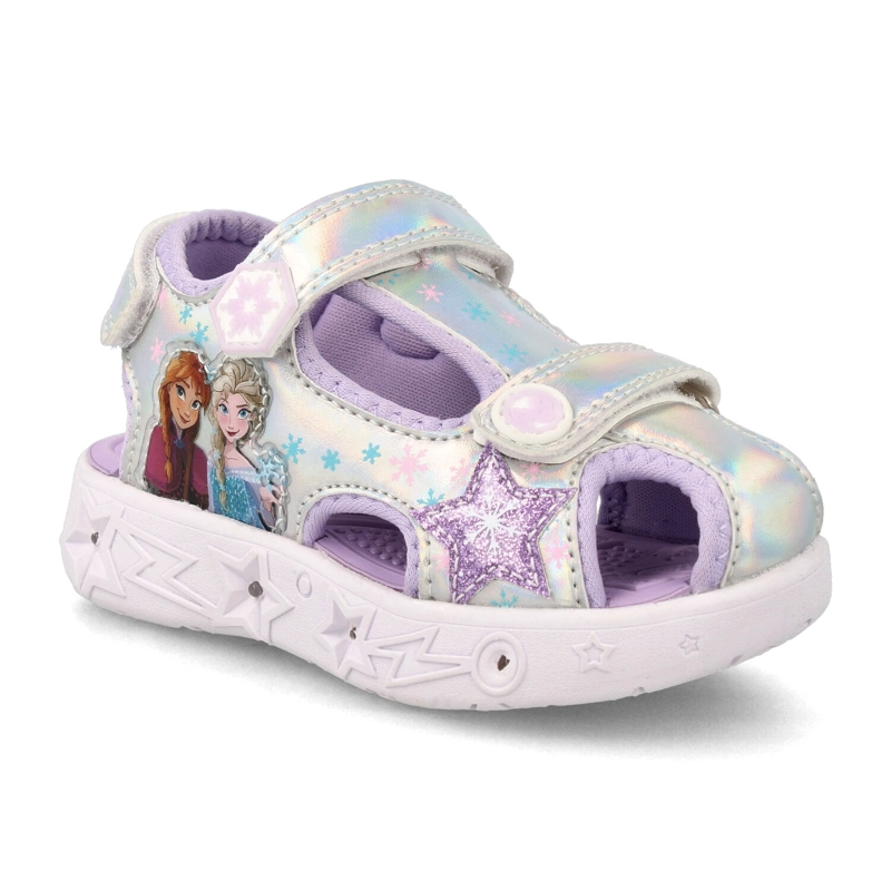 SANDALIA  NIÑA BUBBLEGUMMERS FEMKE BLANCO - LILA - 2