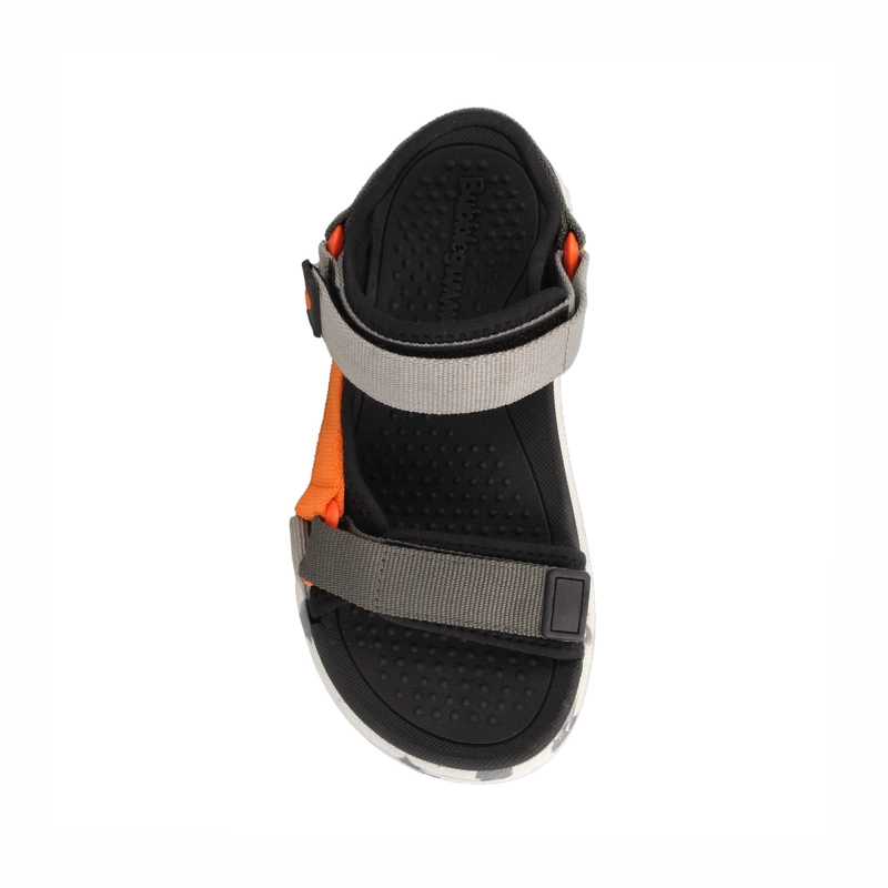 SANDALIA  NIÑO BUBBLEGUMMERS HURLEY GRIS- NARANJO - 4