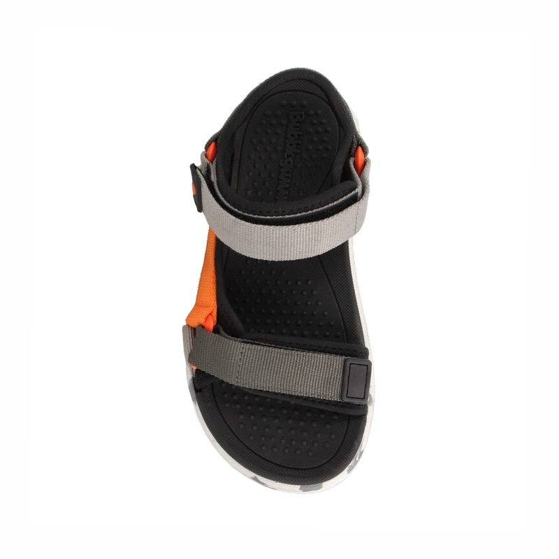 SANDALIA  NIÑO BUBBLEGUMMERS HURLEY GRIS- NARANJO - 4