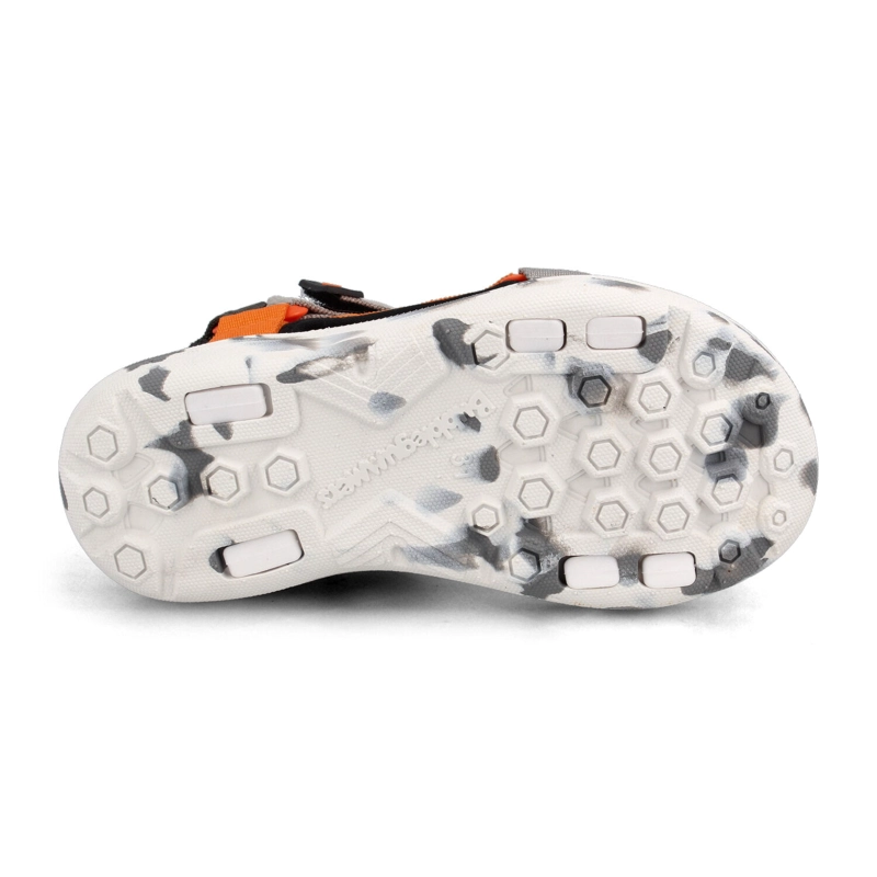 SANDALIA  NIÑO BUBBLEGUMMERS HURLEY GRIS- NARANJO - 5