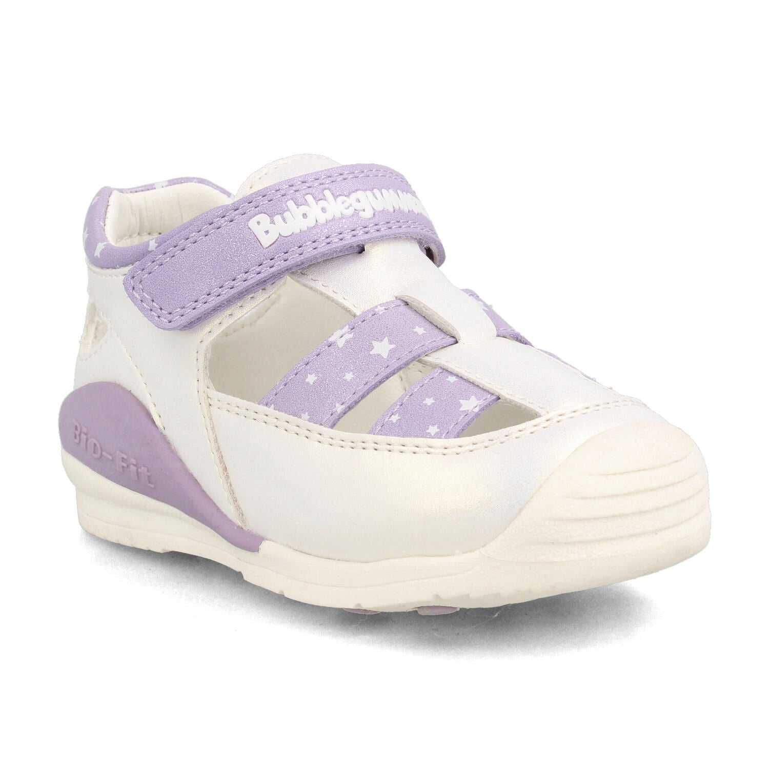 SANDALIA  NIÑA BUBBLEGUMMERS BIO FIT BLANCO - LILA - 2
