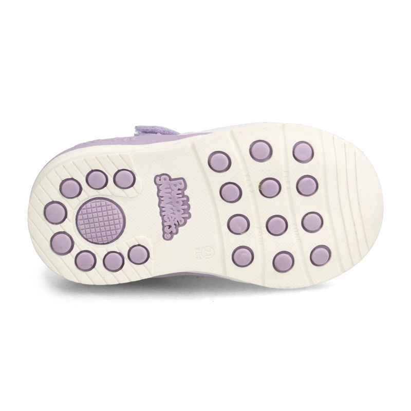 SANDALIA  NIÑA BUBBLEGUMMERS BIO FIT BLANCO - LILA - 5