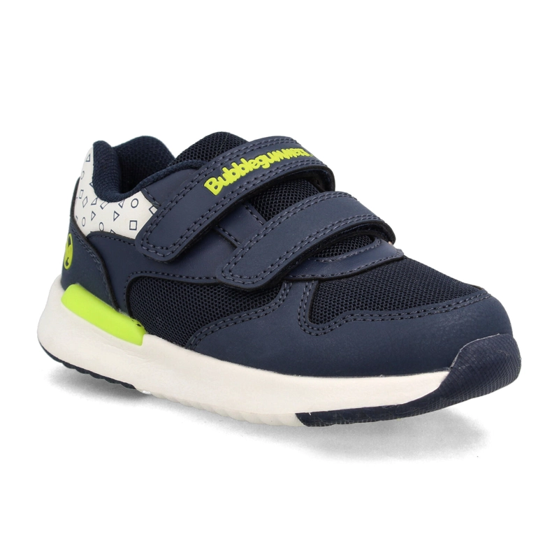 ZAPATILLA NIÑO BUBBLEGUMMERS SPEED LITE AZUL MARINO - VERDE - 2