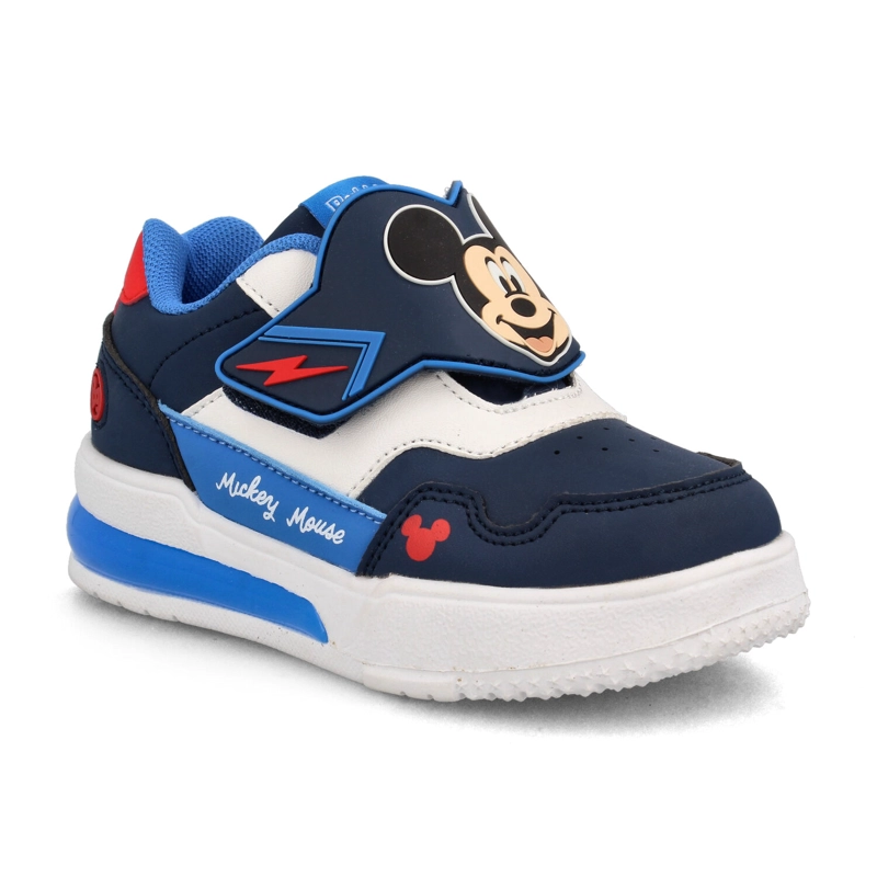 ZAPATILLA NIÑO BUBBLEGUMMERS MICKEY AZUL MARINO - ROJO - 2