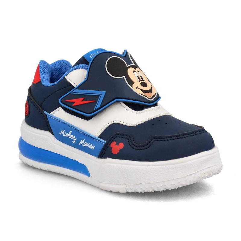 ZAPATILLA NIÑO BUBBLEGUMMERS MICKEY AZUL MARINO - ROJO - 2