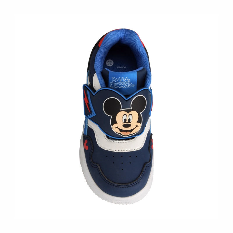 ZAPATILLA NIÑO BUBBLEGUMMERS MICKEY AZUL MARINO - ROJO - 4