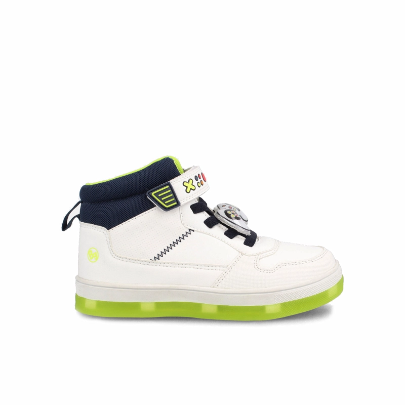 ZAPATILLA NIÑO BUBBLEGUMMERS NATE BLANCO - AZUL MARINO - 1