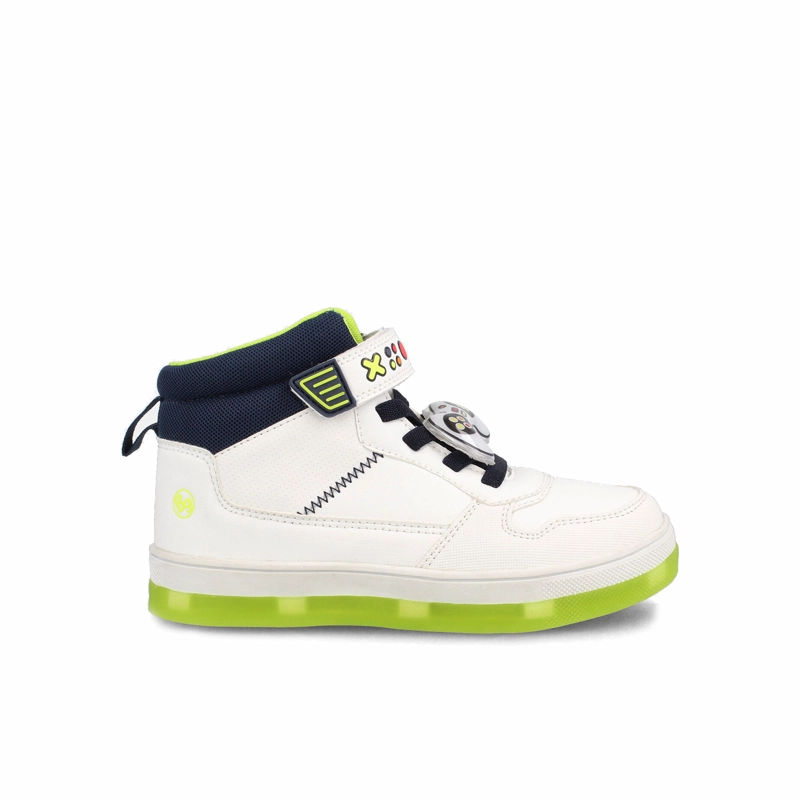 ZAPATILLA NIÑO BUBBLEGUMMERS NATE BLANCO - AZUL MARINO - 1