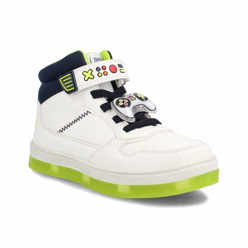 ZAPATILLA NIÑO BUBBLEGUMMERS NATE BLANCO - AZUL MARINO - 2