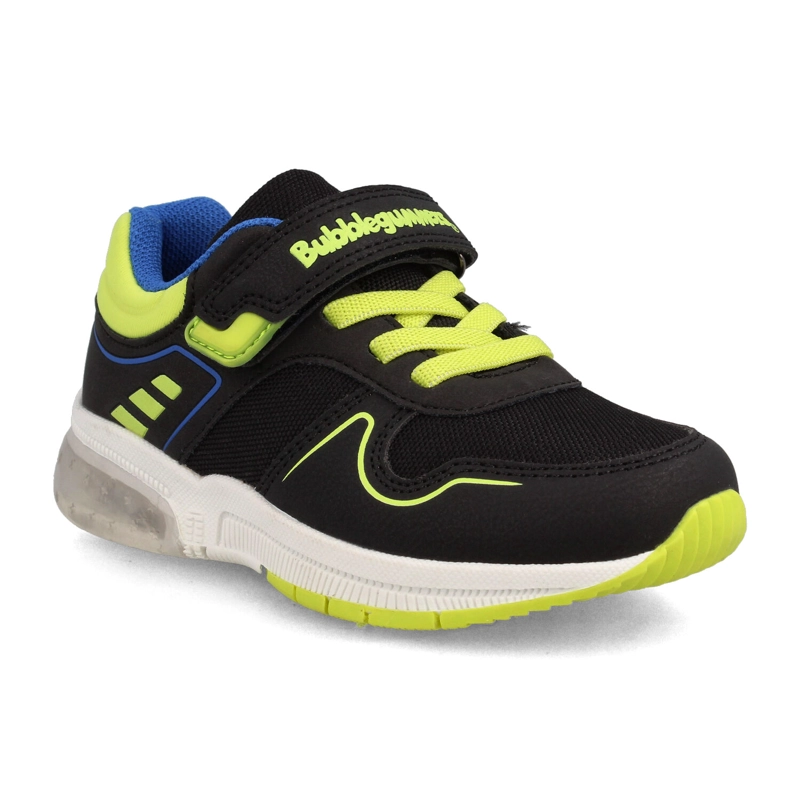 ZAPATILLA NIÑO BUBBLEGUMMERS OCEAN NEGRO - VERDE LIMA - 2