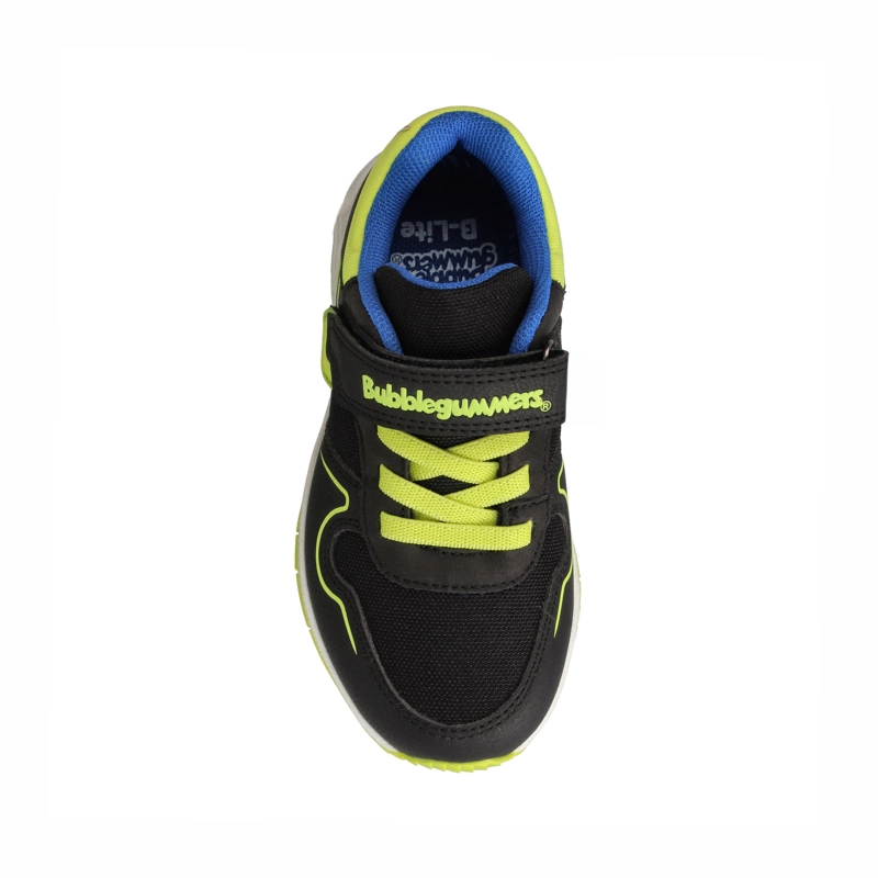 ZAPATILLA NIÑO BUBBLEGUMMERS OCEAN NEGRO - VERDE LIMA - 4