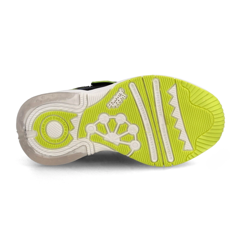 ZAPATILLA NIÑO BUBBLEGUMMERS OCEAN NEGRO - VERDE LIMA - 5