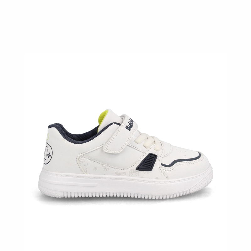 ZAPATILLA NIÑO BUBBLEGUMMERS JUNO BLANCO - AZUL MARINO - 1