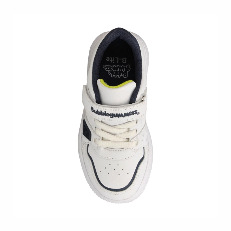 ZAPATILLA NIÑO BUBBLEGUMMERS JUNO BLANCO - AZUL MARINO - 4