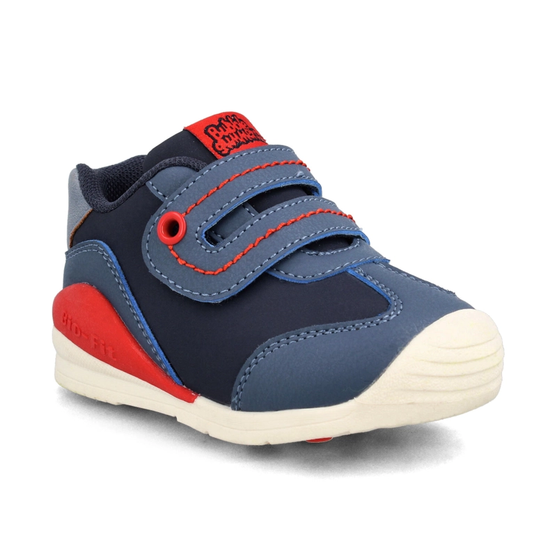ZAPATILLA NIÑO BUBBLEGUMMERS BIO FIT AZUL-ROJO - 2