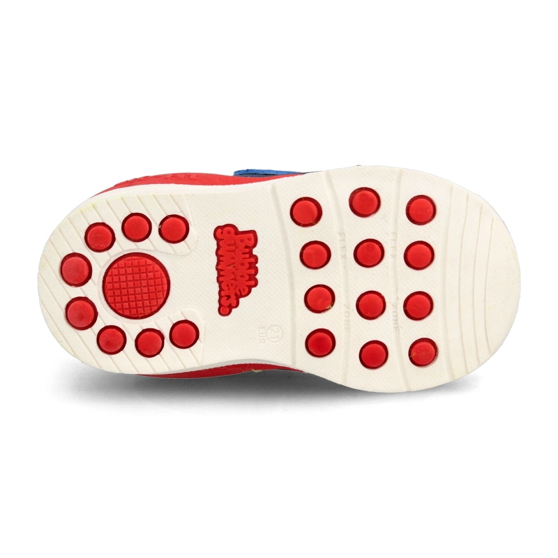 ZAPATILLA NIÑO BUBBLEGUMMERS BIO FIT AZUL-ROJO - 5