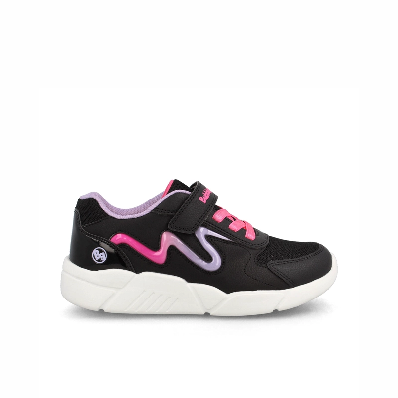 ZAPATILLA NIÑA BUBBLEGUMMERS FAITH NEGRO - FUCSIA - 1