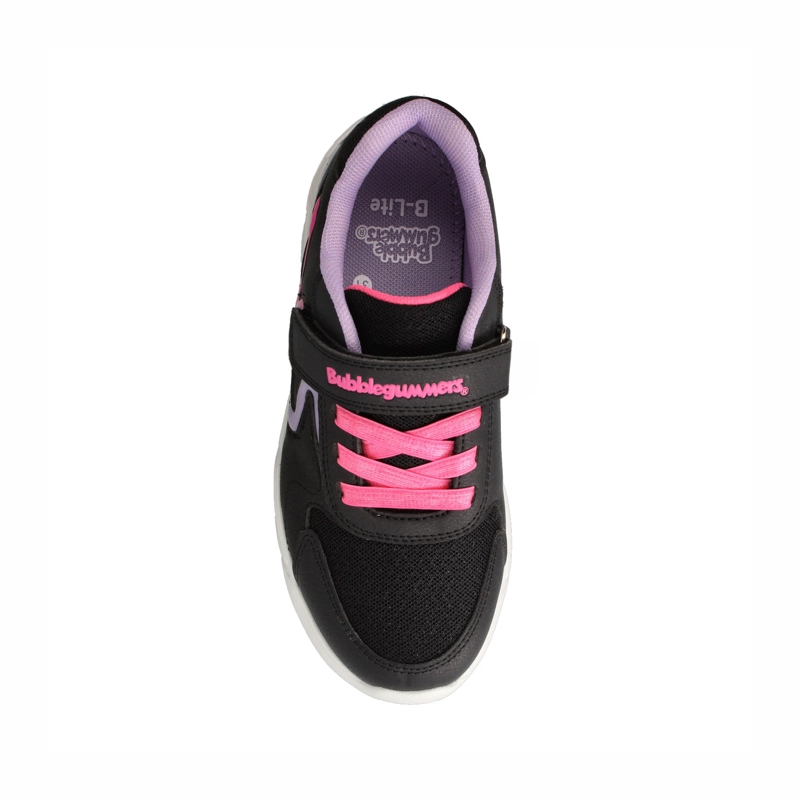 ZAPATILLA NIÑA BUBBLEGUMMERS FAITH NEGRO - FUCSIA - 4