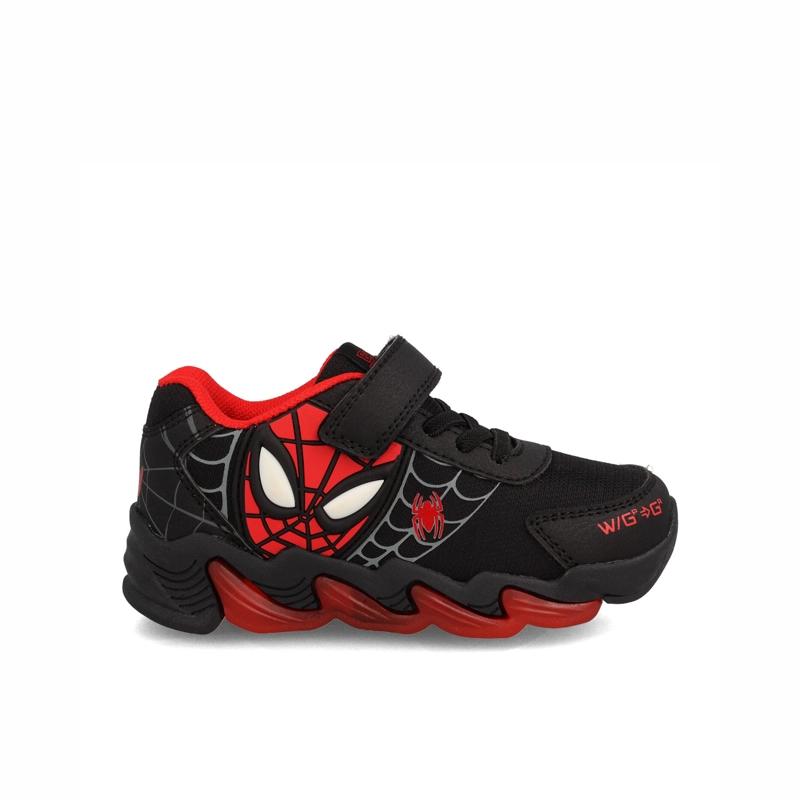 ZAPATILLA NIÑO BUBBLEGUMMERS SPIDERMAN NEGRO - ROJO - 1