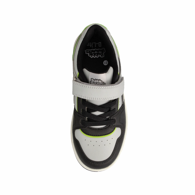 ZAPATILLA NIÑO BUBBLEGUMMERS ARNIE GRIS CLARO - BLANCO - 4