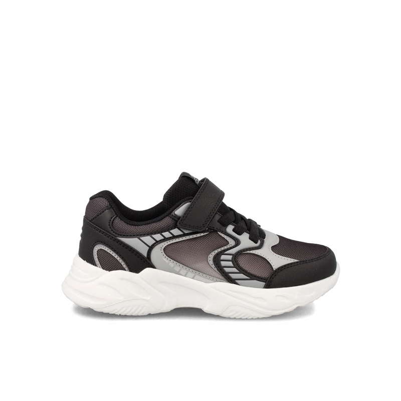 ZAPATILLA NIÑO BUBBLEGUMMERS DERBY NEGRO - GRIS - 1