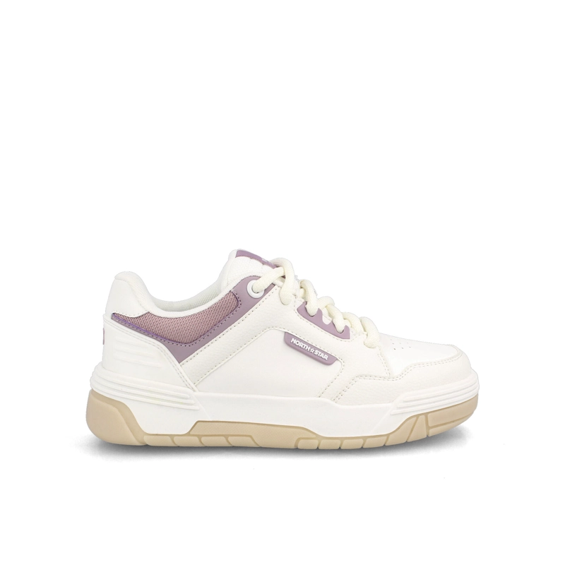 ZAPATILLA MUJER NORTH STAR SKATER CHUNK BLANCO-MORADO - 1