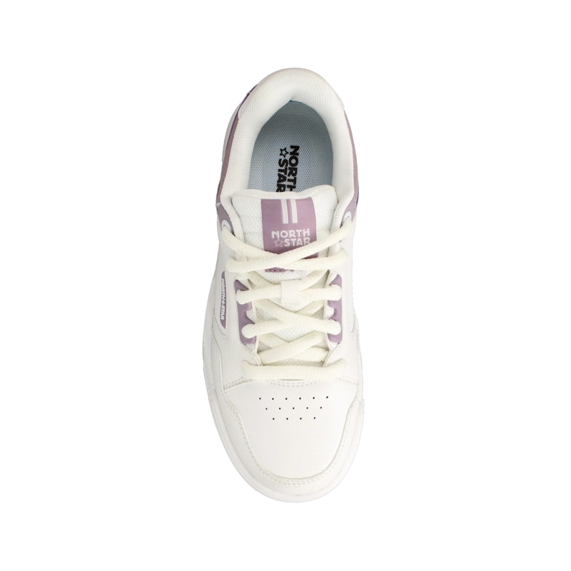 ZAPATILLA MUJER NORTH STAR SKATER CHUNK BLANCO-MORADO - 4