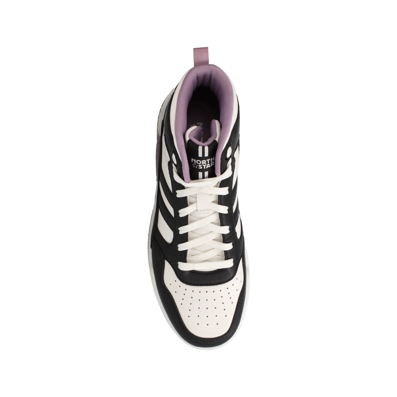 ZAPATILLA MUJER NORTH STAR COURT 86 NEGRO/BLANCO - 4