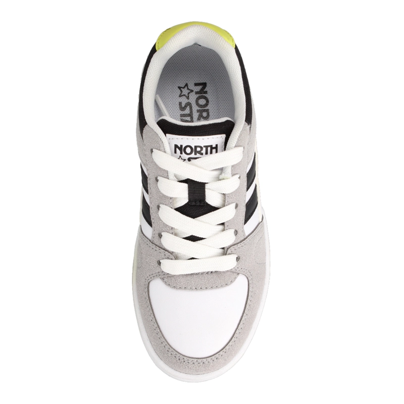 ZAPATILLA NIÑO NORTH STAR HEM GRIS-AMARILLO - 4