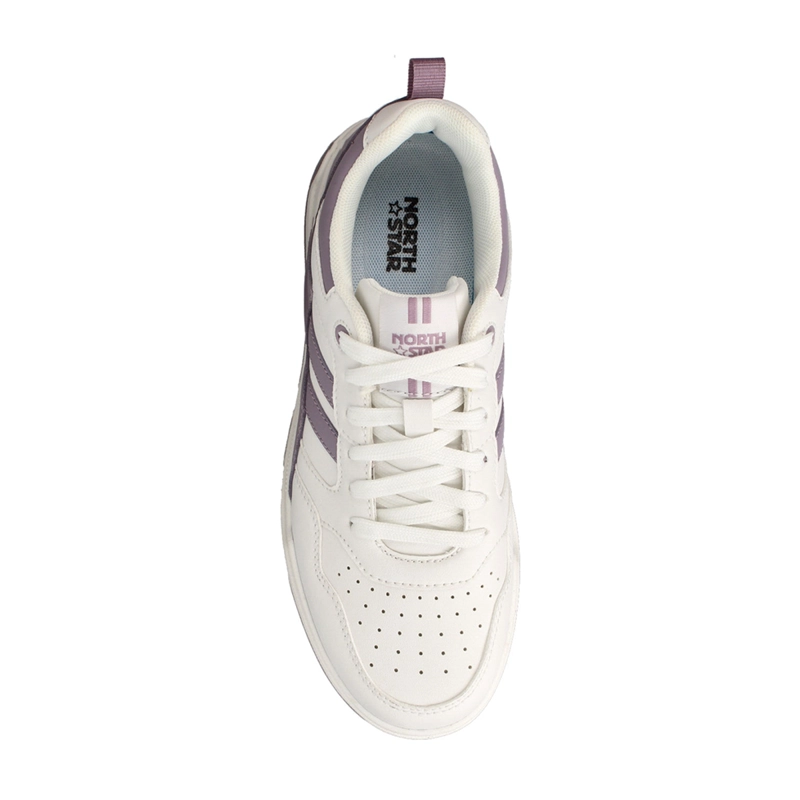 ZAPATILLA MUJER NORTH STAR COURT 86 BLANCO/MORADO - 3